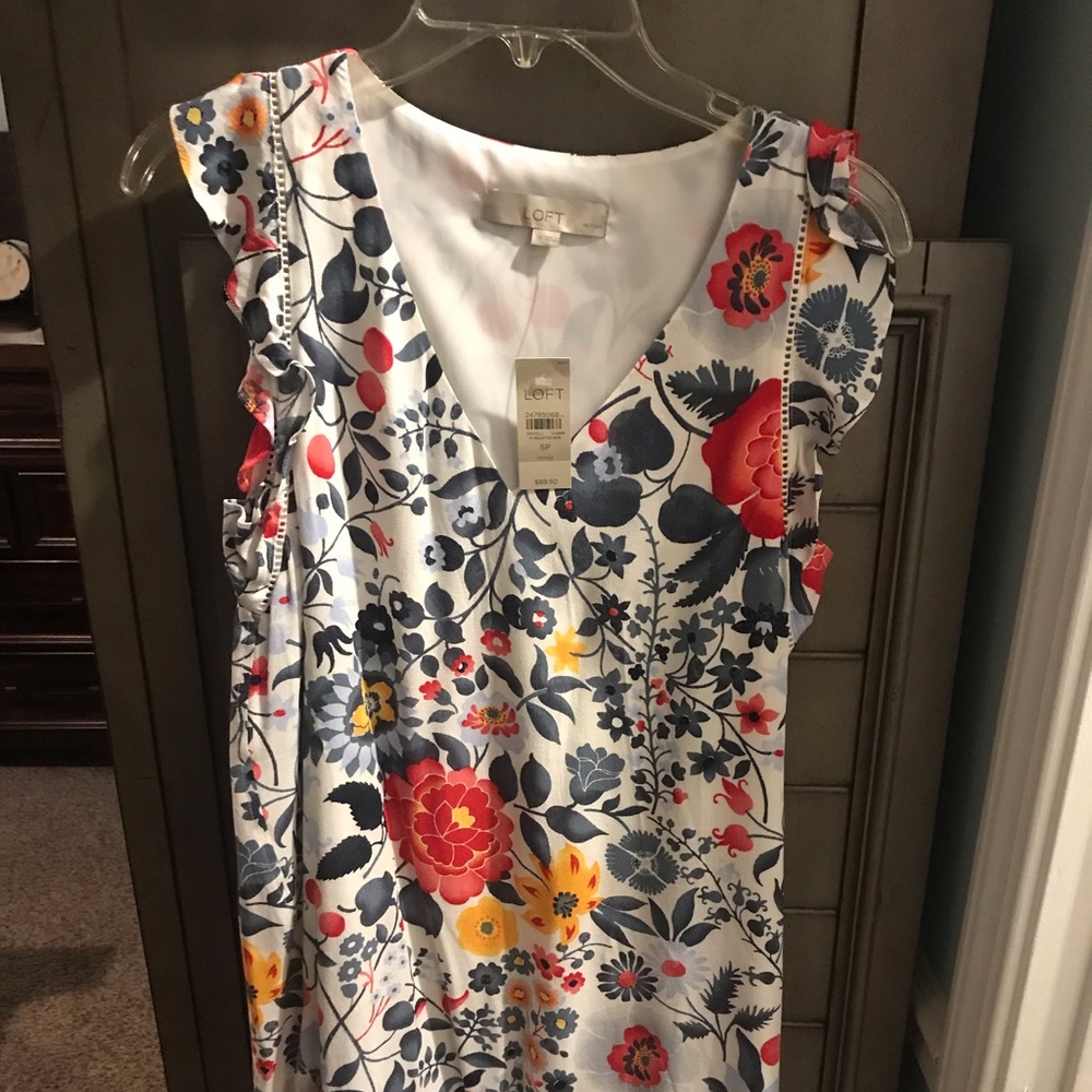 LOFT floral dress - PETITE - BNWT!!
